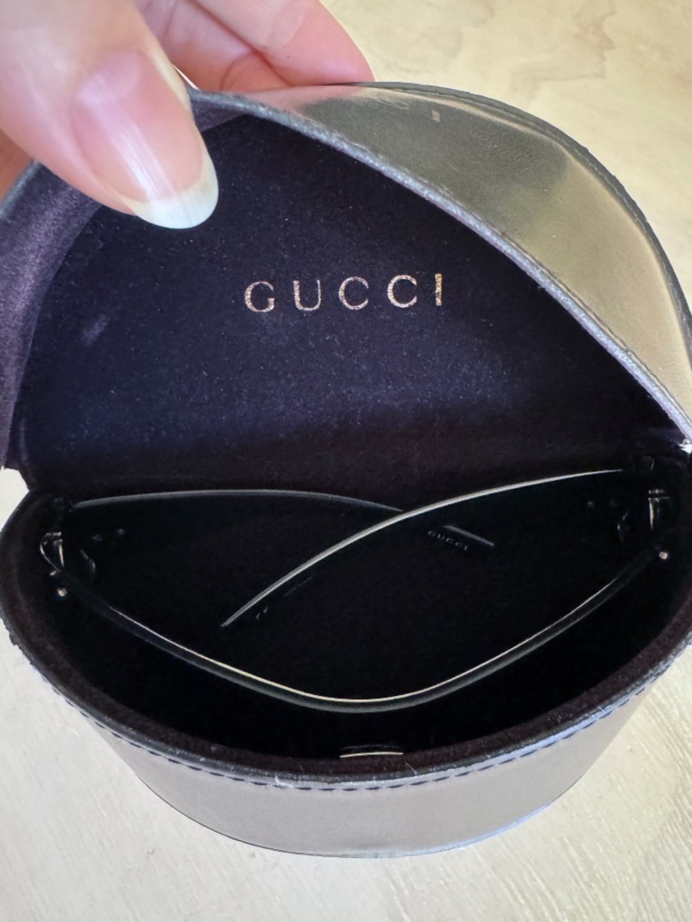 GUCCI Vintage Y2K Wraparound Shield Sunglasses Horsebit Purple Aviator GG 2764/S - Picture 3 of 12